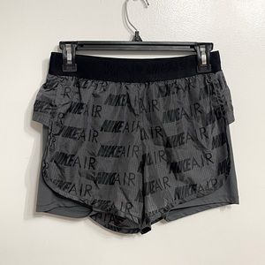 Nike Air Dri-Fit women's running shorts built-in spandex shorts